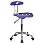 Flash Furniture Elliott Armless Plastic Swivel Task Office Chair with Tractor Seat, Vibrant Violet (LF214VIOLET)~#|#~sp80657946_sc7