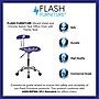 Flash Furniture Elliott Armless Plastic Swivel Task Office Chair with Tractor Seat, Vibrant Violet (LF214VIOLET)~#|#~sp80657949_sc7