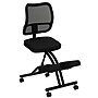 Flash Furniture Tatum Armless Ergonomic Mesh Mobile Kneeling Office Chair, Black (WL3520)~#|#~sp80658157_sc7