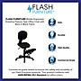Flash Furniture Tatum Armless Ergonomic Fabric Mobile Kneeling Posture Task Office Chair, Black (WL1430)~#|#~sp80658209_sc7