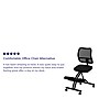 Flash Furniture Tatum Armless Ergonomic Mesh Mobile Kneeling Office Chair, Black (WL3520)~#|#~sp80658264_sc7