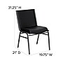 Flash Furniture HERCULES Series Vinyl Stack Chair, Black (XU60153BKVYL)~#|#~sp80658398_sc7