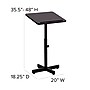 Flash Furniture 48H" Adjustable Height Lectern, Mahogany (XU-LECTERN-ADJ-GG)~#|#~sp80658637_sc7