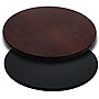 Flash Furniture 36" Laminate Round Table Top, Black/Mahogany (XURD36MBT)~#|#~sp80658726_sc7