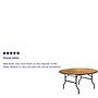 Flash Furniture Furman Folding Table, 60" x 60", Natural (YTWRFT60TBL)~#|#~sp80658748_sc7