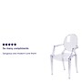 Flash Furniture Shirley Polycarbonate Ghost Chair, Transparent Crystal (FH124APCCLR)~#|#~sp80658917_sc7