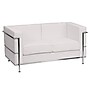 Flash Furniture HERCULES Regal Contemporary Leather Love Seats With Encasing Frame (ZBREG8102LSWH)~#|#~sp81130966_sc7
