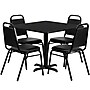 Flash Furniture Carlton 5-Piece Laminate Table and Chair Set, 36" x 36", Black/Black (HDBF1009)~#|#~sp81131976_sc7