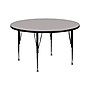 Flash Furniture Wren 42'' Round Activity Table, Height Adjustable, Gray (XUA42RNDGYHP)~#|#~sp81133160_sc7