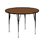 Flash Furniture Wren 42'' Round Activity Table, Height Adjustable, Oak (XUA42RNDOAKHA)~#|#~sp81133163_sc7