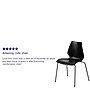 Flash Furniture HERCULES Series Plastic Stacking Chair, Black (RUT288BK)~#|#~sp81133401_sc7