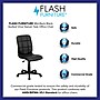 Flash Furniture Clayton Armless Vinyl Swivel Mid-Back Quilted Task Office Chair, Black (GO16911BK)~#|#~sp81133407_sc7