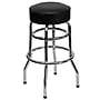 Flash Furniture Bruno Traditional Metal Double Ring Barstool without Back, Black (XUD100)~#|#~sp81133468_sc7