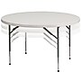 Flash Furniture 48" Plastic Adjustable Height Round Folding Table, Granite White~#|#~sp81134021_sc7