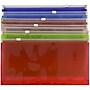 JAM Paper Plastic Zip #10 Business Envelopes, 5" x 10", Assorted Colors, 6/Pack (921Z1RBGOPCL)~#|#~sp81235594_sc7
