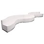 Flash Furniture Alon Series ZB803430SWH LeatherSoft Reception Set, 8 PC, White~#|#~sp81611355_sc7