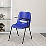 Flash Furniture Ergonomic Shell Chair, Blue with Left-Hand Flip-Up Tablet Arm (RUTEO1BLLTAB)~#|#~sp81611716_sc7