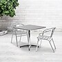 Flash Furniture 31.5'' Square Aluminum Indoor/Outdoor Table with Base (TLH0533)~#|#~sp81613370_sc7