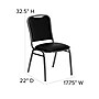 Flash Furniture  Hercules Series Stacking Banquet Chair, 1.5''D Seat, Blk Vinyl & Silver Vein Frame~#|#~sp81614661_sc7