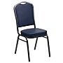 Flash Furniture Hercules Series Crown-Back Stacking Banquet Chair, Navy , 2.5'' Seat, Silver Vein~#|#~sp81614866_sc7