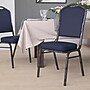 Flash Furniture Hercules Series Crown-Back Stacking Banquet Chair, Navy , 2.5'' Seat, Silver Vein~#|#~sp81614867_sc7