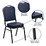 Flash Furniture Hercules Series Crown-Back Stacking Banquet Chair, Navy , 2.5'' Seat, Silver Vein~#|#~sp81614873_sc7