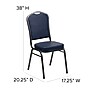 Flash Furniture Hercules Series Crown-Back Stacking Banquet Chair, Navy , 2.5'' Seat, Silver Vein~#|#~sp81614875_sc7