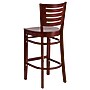 Flash Furniture Darby Series Traditional Wood Slat Back Restaurant Barstool, Mahogany Wood (XUDGW018BMA)~#|#~sp81615599_sc7