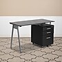 Flash Furniture 47" Glass Glass Computer Desks Black (NANWK021A)~#|#~sp81615763_sc7
