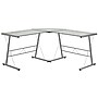 Flash Furniture 84" Glass L-Shape Computer Desk, Clear/Silver (NANCD22181)~#|#~sp81615776_sc7