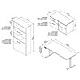 Bush Business Furniture Office 500 72"W Adjustable Desk with Storage and Bookcase, Modern Hickory (OF5006MHSU)~#|#~sp81712385_sc7