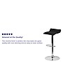 Flash Furniture Contemporary Vinyl Low Back Barstool, Adjustable Height, Black (DS801CONTBK)~#|#~sp82711408_sc7