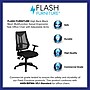 Flash Furniture Ivan Ergonomic Mesh Swivel High Back Multifunction Task Office Chair, Black (HL0017)~#|#~sp82712603_sc7