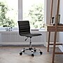 Flash Furniture Alan Armless Vinyl Swivel Low Back Task Office Chair, Black/Chrome (DS512BBK)~#|#~sp82712627_sc7
