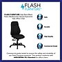 Flash Furniture Hughes Armless Ergonomic Fabric Swivel High Back Task Office Chair, Black (BT90297H)~#|#~sp82713220_sc7