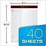 TOPS Docket Gold Notepads, 8.5" x 11.75", Quad, White, 40 Sheets/Pad, 4 Pads/Pack (TOP 77102)~#|#~sp83719962_sc7