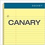 TOPS Double Docket Writing Tablet, 8-1/2" x 11-3/4", College Ruled, Canary, 100 Sheets/Pad (63383)~#|#~sp83720000_sc7