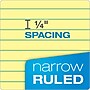 TOPS Docket Notepad, 8.5" x 11.75", Narrow Ruled, Canary, 100 Sheets/Pad, 6 Pads/Pack (TOP63376)~#|#~sp83720025_sc7