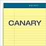 TOPS Docket Notepads, 8.5" x 14", Wide, Canary, 50 Sheets/Pad, 12 Pads/Pack (TOP 63580)~#|#~sp83720040_sc7
