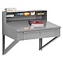 Tennsco Foreman's Desk, Wall-Mounted, Medium Gray (SR-59)~#|#~sp84218902_sc7