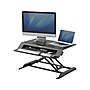 Fellowes Lotus LT 32"W Manual Adjustable Standing Desk Converter, Black (8215001)~#|#~sp84425474_sc7