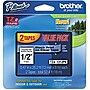 Brother P-touch TZe-131 Laminated Label Maker Tape, 1/2" x 26-2/10', Black on Clear, 2/Pack (TZe-1312PK)~#|#~sp85565417_sc7