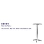 Flash Furniture Aluminum Folding Table with Base, Aluminum (TLH059A)~#|#~sp86237218_sc7
