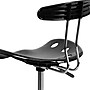 Flash Furniture Plastic Drafting Stool, Gray/Vibrant Black (LF-215-BLK-GG)~#|#~sp88868916_sc7