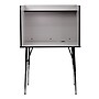 Flash Furniture 35.75"W Study Carrel, Nebula Gray/Black (MT-M6221-GREY-GG)~#|#~sp88868921_sc7