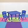 Flash Furniture Emmy Square Activity Table Set, 24" x 24", Height Adjustable, Blue (YCX23SQTBLBLR)~#|#~sp88964711_sc7