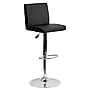 Flash Furniture Contemporary Vinyl Adjustable Height Barstool with Back, Black, 2-Pieces (2CH92066BKGG)~#|#~sp88964750_sc7