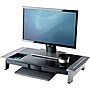 Fellowes Office Suites Premium Adjustable Monitor Riser, Up to 42" Monitor, Black/Silver (8031001)~#|#~sp89270772_sc7