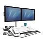 Fellowes Lotus DX Sit-Stand Workstation Adjustable Monitor Stand, White (8080201)~#|#~sp89277794_sc7