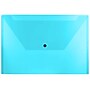 JAM Paper Plastic Envelopes with Snap Closure, Legal Booklet, 9.75 x 14.5, Blue, 12/pack (34830BU)~#|#~sp89839837_sc7